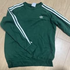 adidas 3-STRIPES CREW スウェット グリーンのサムネイル