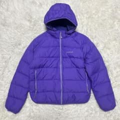 mont-bell モンベル キッズ 160 ダウンジャケット パープル 袋付