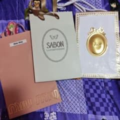 ショッパー3点セット　ミュウミュウ、サボン、Diorのサムネイル