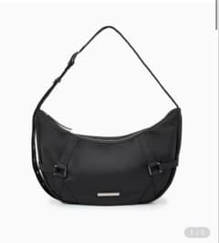 FABRIC MOONLINE BIG HOBO BAG IN BLACKのサムネイル