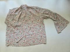 花柄 フレア スリーブ ブラウスのサムネイル