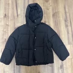 ZARA キッズ 中綿コート ブラック 140cmのサムネイル