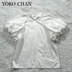 美品 YOKOCHANヨーコチャン バルーンスリーブポイントカラーブラウス白 YOKOCHAN バルーンスリーブポイントカラーブラウス 【公式通販】