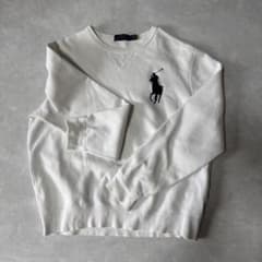 あ*る様 Polo Ralph Lauren ホワイト スウェット L - メルカリ