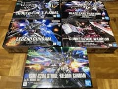 HGガンプラ　シード　デスティニー　5個　セット　フリーダム　他　新品のサムネイル