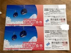 野沢温泉スキー場　一日券ペアのサムネイル