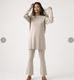 リブニットパンツ AZUL by moussy 新品未使用のサムネイル