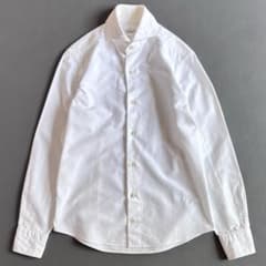ジャンネット VINCI FIT 白 ホリゾンタルカラー長袖シャツ 37 wa0 ジャンネット VINCI FIT 白 ホリゾンタルカラー長袖シャツ 37 wa0