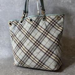 Burberry 버버리 블루 레이블 토트 백 노바 체크 블루