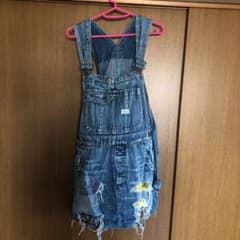 サロペット デニム ジャンパースカートのサムネイル
