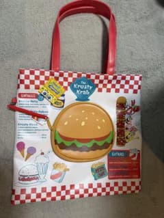 新品未使用 スポンジボブ カニカーニ トートバッグ ポーチ付きのサムネイル