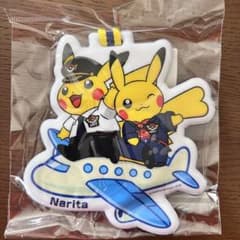 新品未開封　限定品　ポケモン ラゲッジタグ ピカチュウ 飛行機のサムネイル