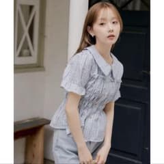 OLIVE des OLIVE シャーリング襟付ブラウスのサムネイル