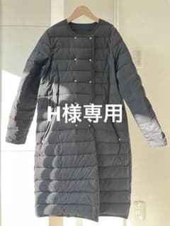 DOUBLEDAY アンキャシェットのエアリーダウンコート　ブラック／黒