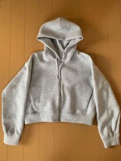 【美品】GU ジップアップパーカー グレー XLのサムネイル
