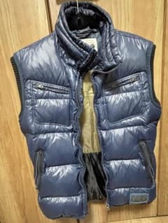 DIESEL メンズ ダウンベスト ネイビー Mサイズのサムネイル