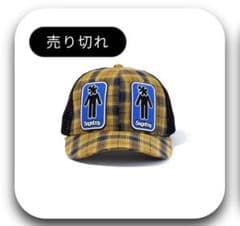 即完希少5ageboy sage Plaid Mesh Cap 5 缶バッチ付き - メルカリ