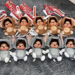 톰과 제리×몬치치 신품 10개 세트 얼굴로인가 SS 키 체인