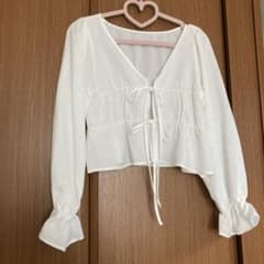 【未使用】しまむらブラウス リボン ドットのサムネイル