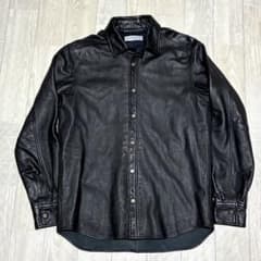 TOMORROWLAND セミベジタブルレザー シャツ ブルゾン S ラムレザー TOMORROWLAND セミベジタブルレザー シャツブルゾン グレー XS