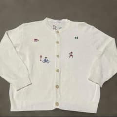 familiar ファミリア レトロ 刺繍 カーディガン 130 - メルカリ