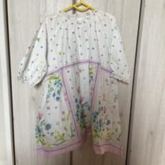 【値下げ27日まで】ハッカキッズ花柄七分袖ワンピース 110cmのサムネイル