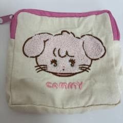 CAMMY 刺繍入り キャンバス地 ミニポーチのサムネイル