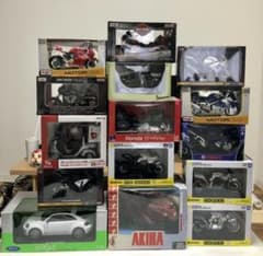 ⭐︎大量処分⭐︎バイク・車完成品　15個セット　アオシマ　スカイネットのサムネイル