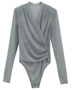 SHEER DRAPE BODY SUITS clane - メルカリ
