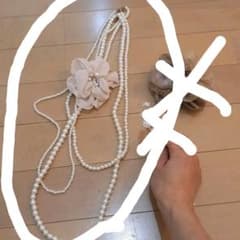【特濃ラムレーズン様専用】コサージュ付きネックレスのサムネイル