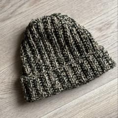 ハンドメイド　クロシェハット　ニット帽　ミックス　メランジのサムネイル