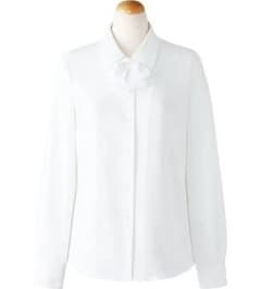 【新品・未使用】事務服 ブラウス 長袖 セロリー SELERY 9号 M②のサムネイル