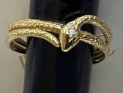 jewel closet by L&Co. ヘビ k18 YGリング 13号 - メルカリ