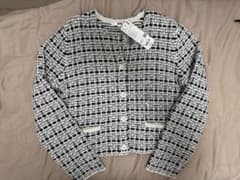 【新品未使用】ユニクロ ツイードジャケット Lのサムネイル