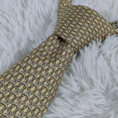 HERMES エルメス 総柄 シルク ネクタイ イエロー 極美品 - メルカリ