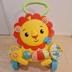 Fisher-Price ライオン 手押し車 カタカタ 知育玩具のサムネイル