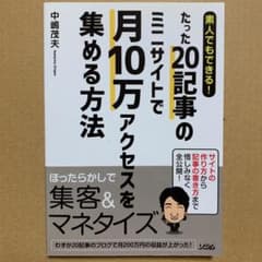 素人でもできる!たった20記事のミニサイトで月10万アクセスを集める方法のサムネイル