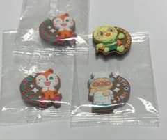 アンパンマン キャラクター ラバーマスコット 4個セットのサムネイル