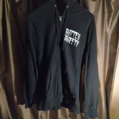 ROTTENGRAFFTY ジップアップパーカー ブラック