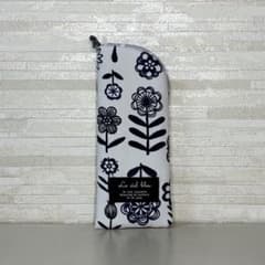 ハンドメイド メガネケース 花柄 ネイビーのサムネイル