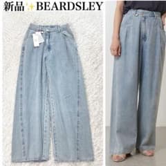 土日限定セール❢24SS ビアズリー デニムワイドパンツ Fサイズ 未使用