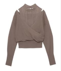SNIDEL カシュクールレイヤードニットプルオーバーのサムネイル
