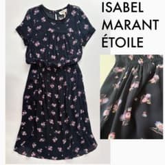 ISABEL MARANT ÉTOILE】花柄ネイビーワンピース - メルカリ