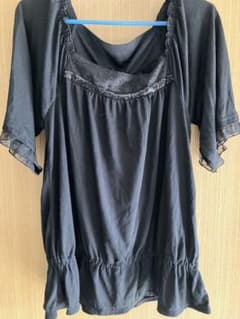 黒の半袖トップス M-L お値下げしましたのサムネイル