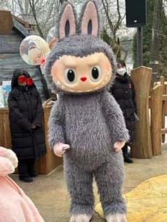LABUBU ラブブ コスプレ衣装演出服 舞台装 コスチューム 制服 銀色