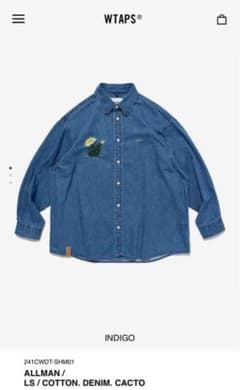 極美】WTAPS 24SS Cotton Denim Cacto Indigo - メルカリ