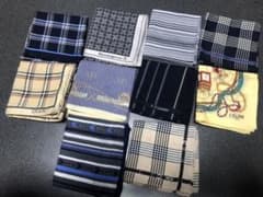 ハンカチ　まとめ売り　メンズ　10枚のサムネイル