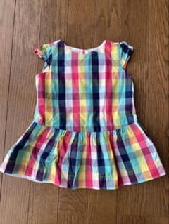 Baby Gap チェック柄 ワンピース チュニック80cm 女の子のサムネイル