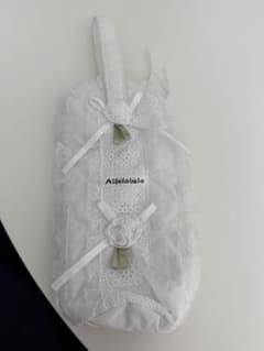 ALBELOBELO レース ポーチ ホワイト　水筒入れ等のサムネイル