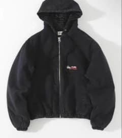 STUSSY Work Jacket フーデッドジャケット ブラックのサムネイル